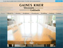 Tablet Screenshot of gaineskikersilversmith.com
